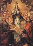 Juan de Valdes Leal Virgin of the Immaculate Conception with Sts.Andrew and Fohn the Baptist china oil painting reproduction